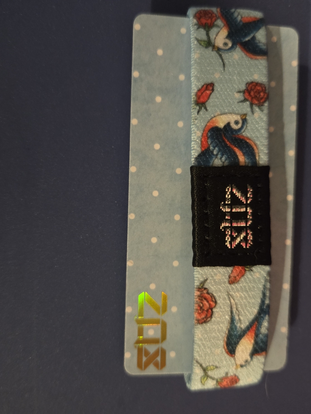 Zox Floral Blue Elastic Wristband - Hope Knows No Bounds